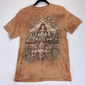 THE MOUNTAIN Buddha Wall Tshirt Size Medium